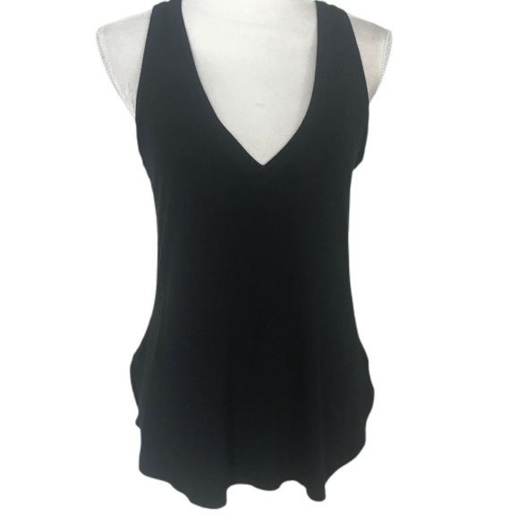 Aritzia Babaton V-neck Black Sleeveless Top - size small - Picture 1 of 7
